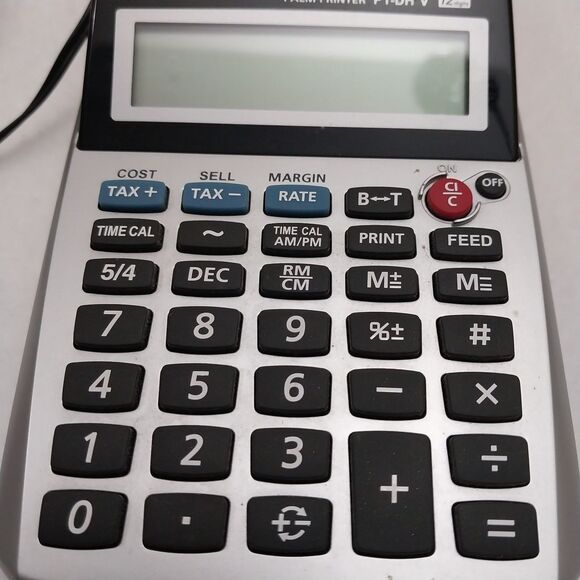 Canon Palm Printer P1-DH V 12 Digits Adding Machine #X20 - Picture 3 of 12